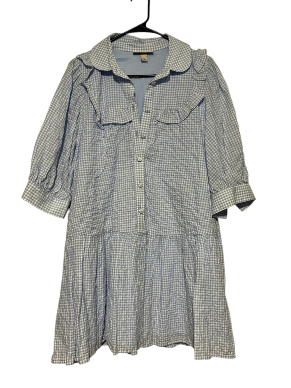 Sandy Liang Target Blue White Gingham Dress Size M Spring Dorothy Cottage Easter